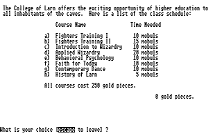 Caverns of Larn (The) atari screenshot